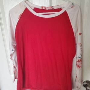 Red long sleeve shirt